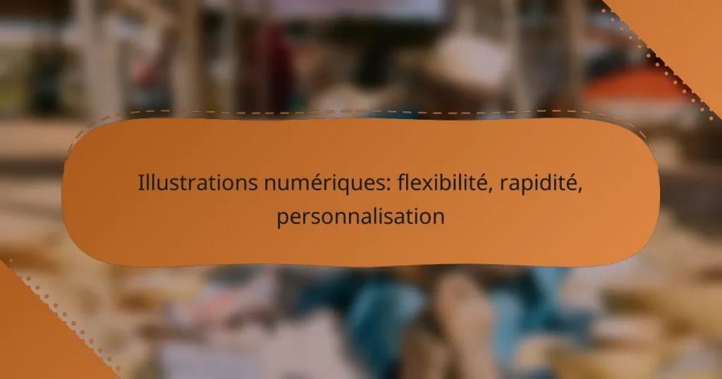 Illustrations numériques: flexibilité, rapidité, personnalisation